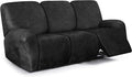 ANARACHON Leather Look Recliner Couch Cover, 8-Pieces Stretch Recliner Sofa by ANARACHON
