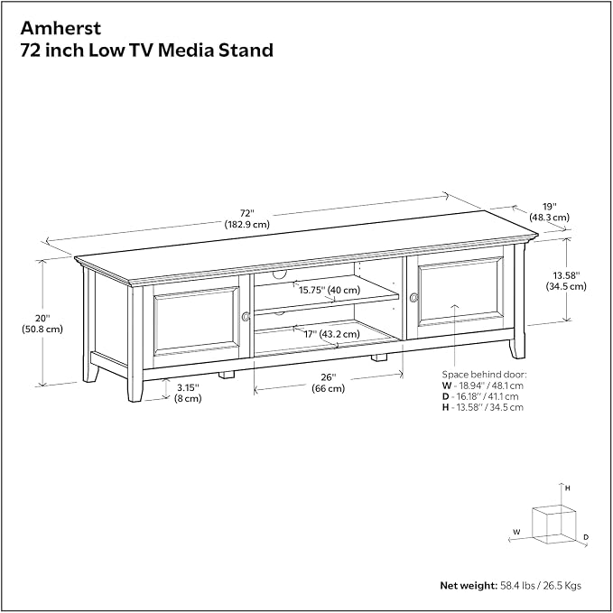 SIMPLIHOME Amherst TV Stand - Image 13