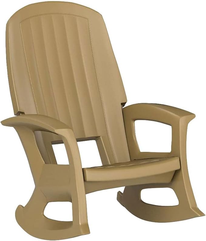 Semco Rockaway Heavy-Duty Outdoor Rocking Chair w/Low Maintenance All-Weather - Image 3