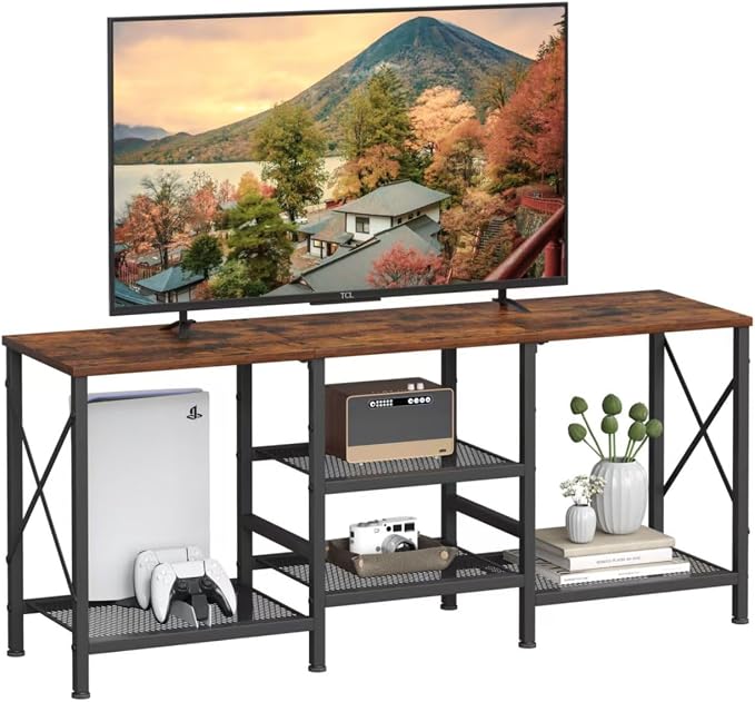 JARHETUN TV Stand for 55 Inch TV, Entertainment Center by JARHETUN
