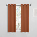 NICETOWN Burnt Orange Window Curtains Blackout Drapes, Thermal Insulated Solid by NICETOWN
