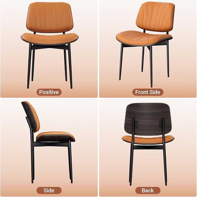 YaFiti Dining Chairs Set of 2, Mid Century Modern Dining Room and Kitchen Chairs - Image 7