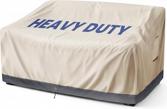 Extra Heavy Duty 2 Seater Outdoor Sofa Cover Waterproof by Kikcoin