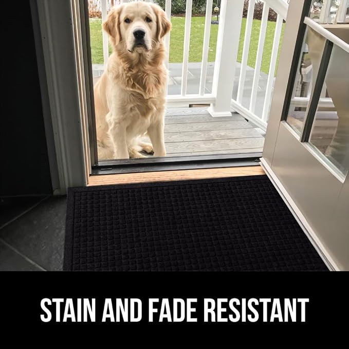 GORILLA GRIP® Ultra Absorbent Front Door Mat Outside Entrance 35x23, Traps Dirt - Image 9