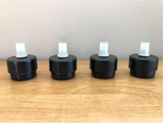 Shepherd Pack of 4 Self-Leveling Table Glides, 1/4" Threaded Stem - Image 2