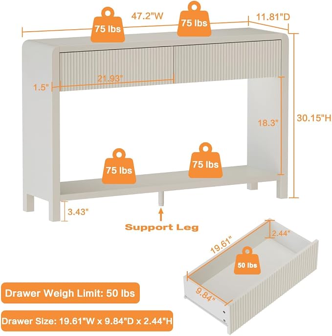 FATORRI Entryway Console Table - Image 3