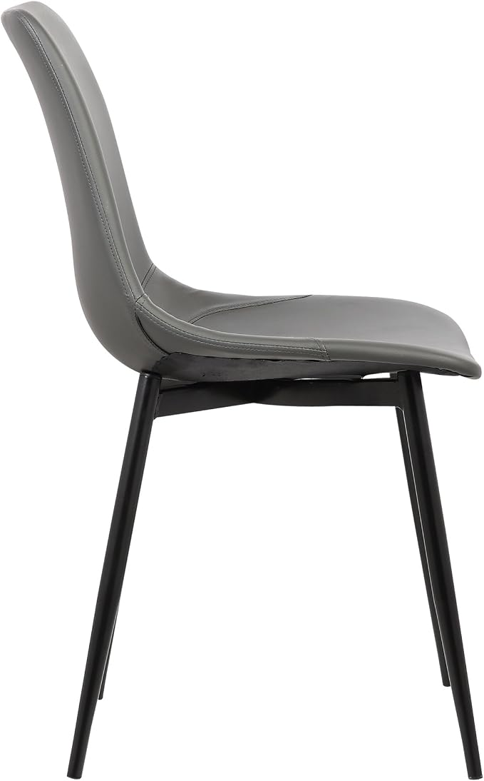 Armen Living Monte Mid Century Modern Dining Accent Chair - Image 7
