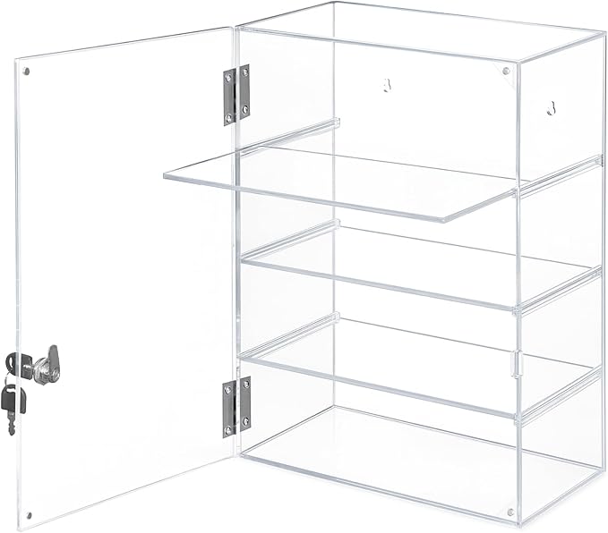 Acrylic Display Case with Lock – Acrylic Storage Chest by KaloTidy