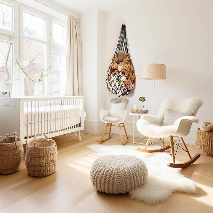 Amdermi Stuffed Animal Hammock Corner Hanging Net - Image 6