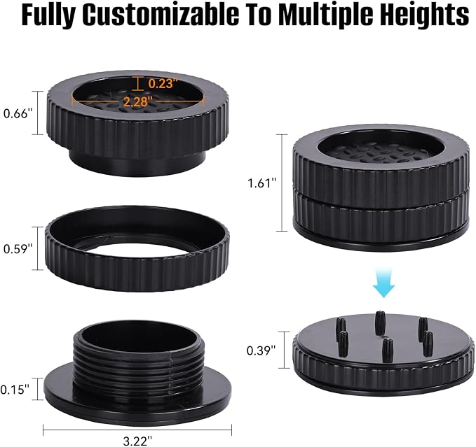 Adjustable Furniture Risers 1 inch - Image 4