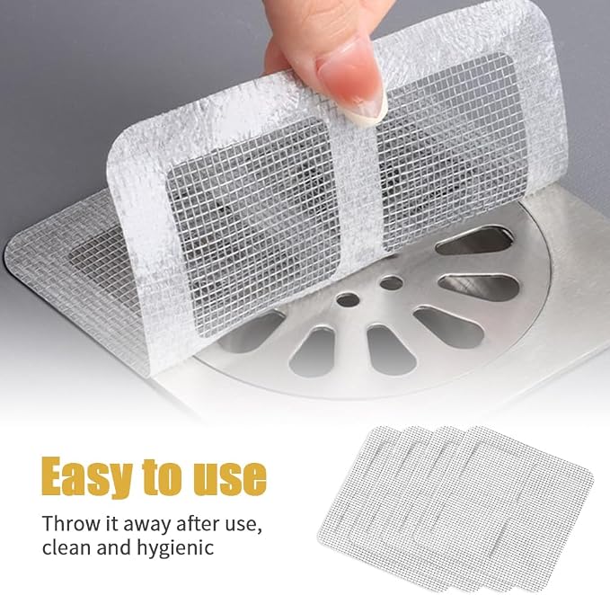 Disposable Hair Drain Stickers, Upgrade Disposable Shower Drain Cover Hair - Image 5