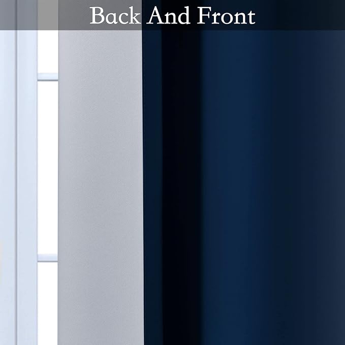 SimpleHome Ombre Room Darkening Curtains 36 inches Length - Image 5