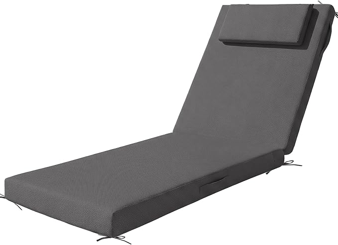Outdoor Chaise Lounge Cushions, 71x21 Inch Olefin Water & Fade Resistant Pool by Unknown