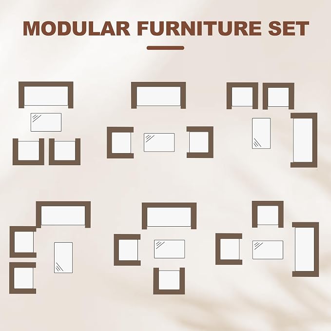 4-Piece Patio Furniture Set, Outdoor Wicker Conversation Set - Image 5