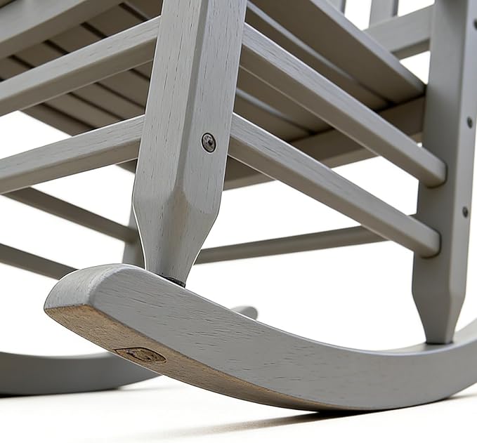 Oversized Outdoor Wooden Rocking Chair - Image 9