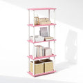 Furinno Turn-N-Tube Book Shelf, 5-Tier Bookshelf, Bookcase by Furinno-FitsYourSpaceFitsYourBudget