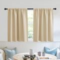 RYB HOME Privacy Bathroom Window Curtains, Short Thermal Insulated Heat by RYBHOME