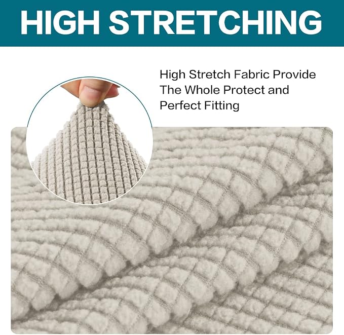 Turquoize Stretch Sofa Slipcover 2 Pieces Sofa Cover Couch Cover - Image 5