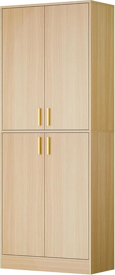 Cozy Castle Kitchen Pantry Cabinet, Freestanding Food Storage Organizer - Image 9
