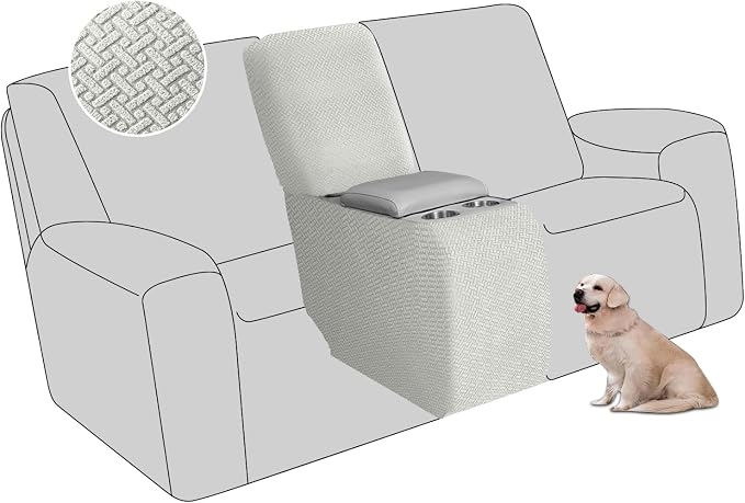 ALIECOM Recliner Sectional Couch Covers L Shape Stretch Corner Reclining by ALIECOM