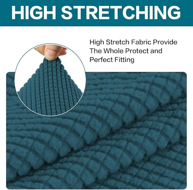 Turquoize 2 Piece Chair Covers Chair Slipcovers - Image 5