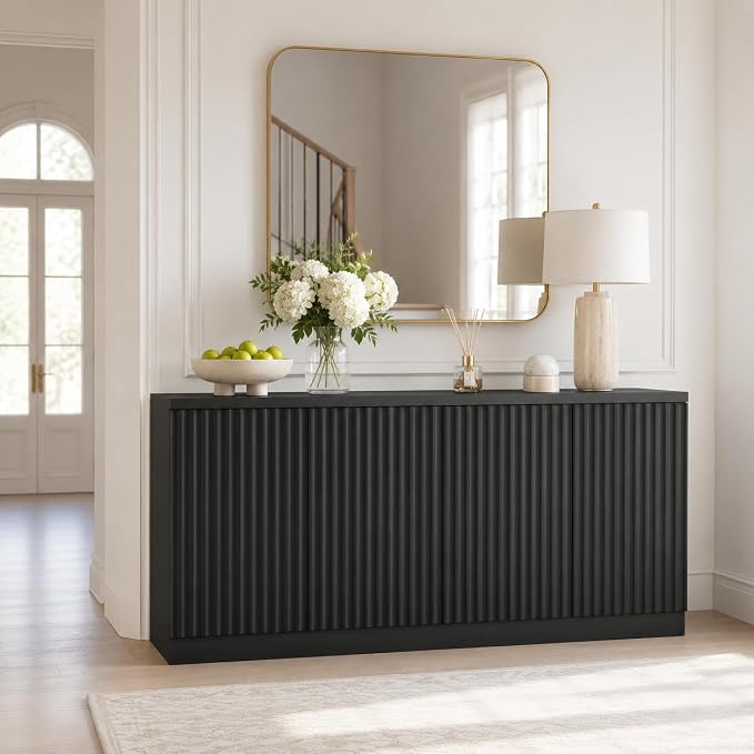 63'' Fluted TV Stand for TVs up to 75'', Modern Media Console - Image 7