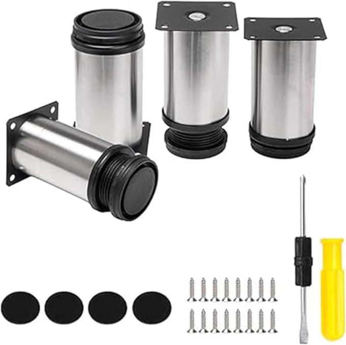 4 Pack Furniture Legs 2 Inch Patas Para Muebles Adjustable Furniture Feet by BQLZR