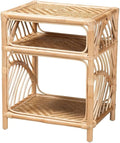 Baxton Studio Baara Modern Bohemian Natural Brown Rattan Nightstand by BaxtonStudio