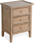 Sunny Designs Marina Nutmeg Beach Pebble Wood End Table by Sunny+Designs