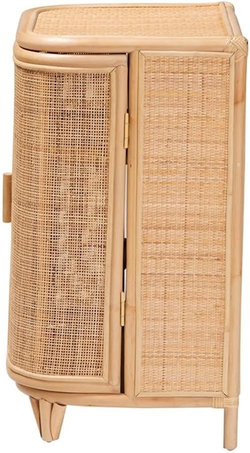 bali & pari Yanka Bohemian Natural Rattan Storage Cabinet - Image 6