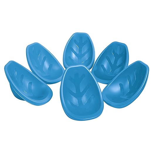 ECR4Kids Plastic Leaf Scoop Floor Rocker Seat, Classroom Furniture, Peacock Blue by ECR4Kids