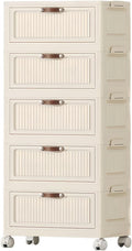 5-Tier Foldable Storage Cabinet by FoldTrend