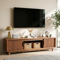 Alpen Fluted TV Stands for Living Room, Wood Television Media Cabinet for by ALPEN