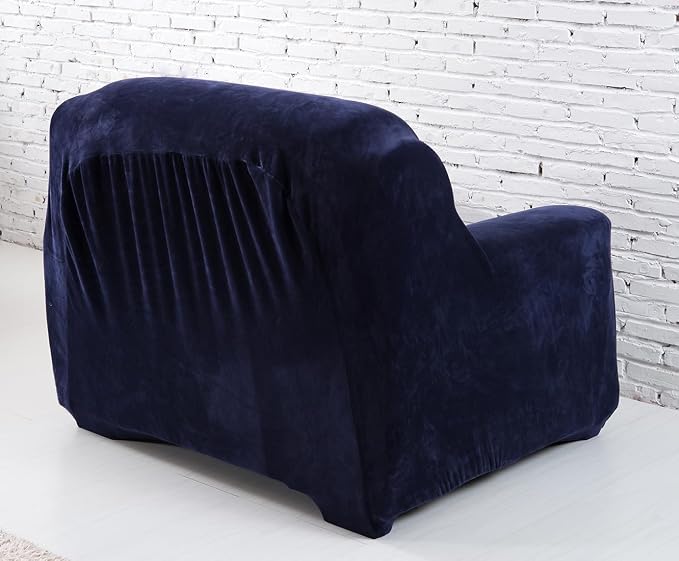 vctops 1-Piece Velvet Plush Stretch Chair Sofa Slipcover Soft Fuzzy Fluffy - Image 4