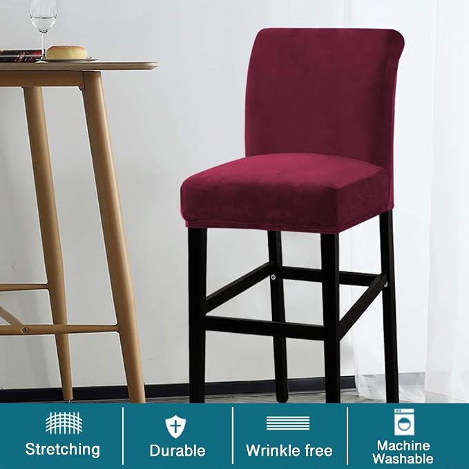 Turquoize Bar Stool Covers 4 Pack Bar Stool Covers - Image 2