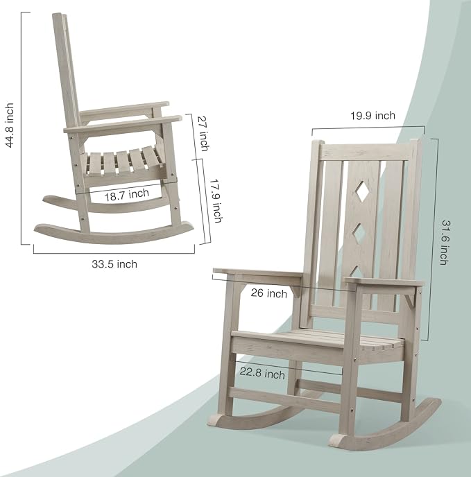 Oversized Rocking Chair, Outdoor Rocking Chair - Image 3