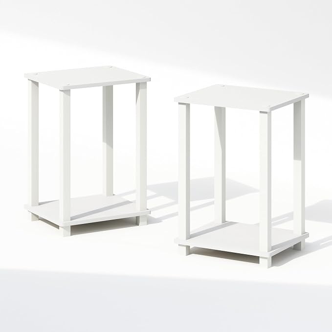 Furinno Simplistic Night Stand Set of 2, 2-Tier Small Nightstand - Image 4