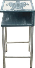 Furniture Barn USA Weathered Cottage and Riverway Shelf Drink Table by FurnitureBarnUSA