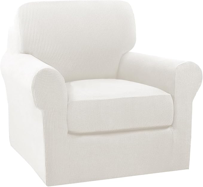 Turquoize 2 Piece Chair Covers Armchair Slipcovers by Turquoize