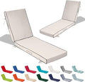 72x21x4in Lounge Cushions for Outdoor Furniture, Outdoor Lounge Chair Cushions by Odsiikly