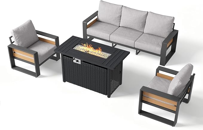 Aoxun Aluminum Patio Furniture Set - Image 8