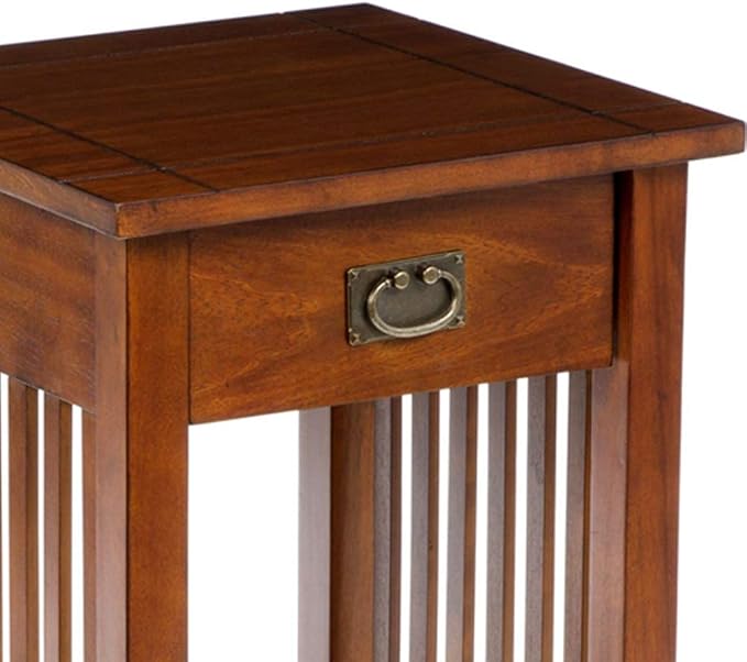 William's Home Furnishing Valencia IV End/Side/Nesting Tables, Antique Oak - Image 6