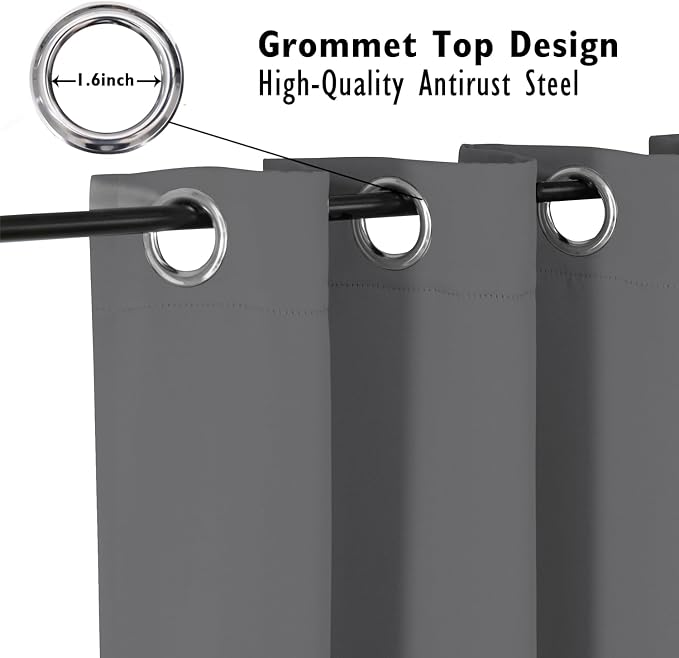 ChrisDowa Blackout Curtains 80 inches Long - Image 2