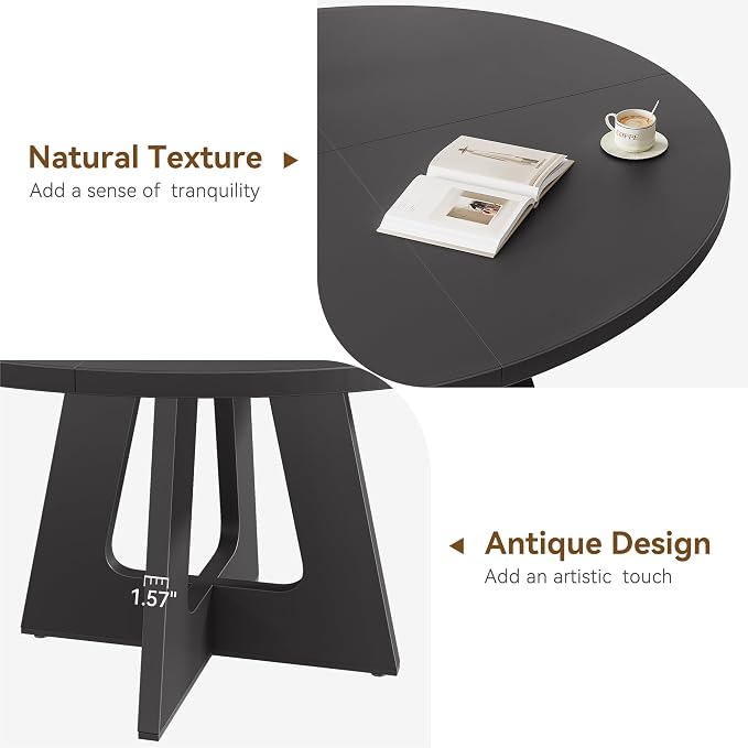 GAOMON 47 Inch Round Dining Table - Image 3