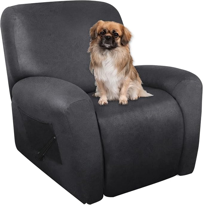 ANARACHON Recliner Chair Covers Leather Like, 4 Pieces Recliner Cover by ANARACHON