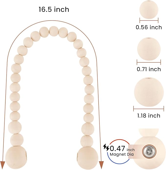 KLOGTSIND Magnetic Curtain Tiebacks, Curtain Holdbacks - Image 3