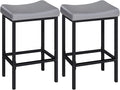 HOOBRO Bar Stools Set of 2, 24.8 Inches Bar Chairs, Counter Height Stools by HOOBRO