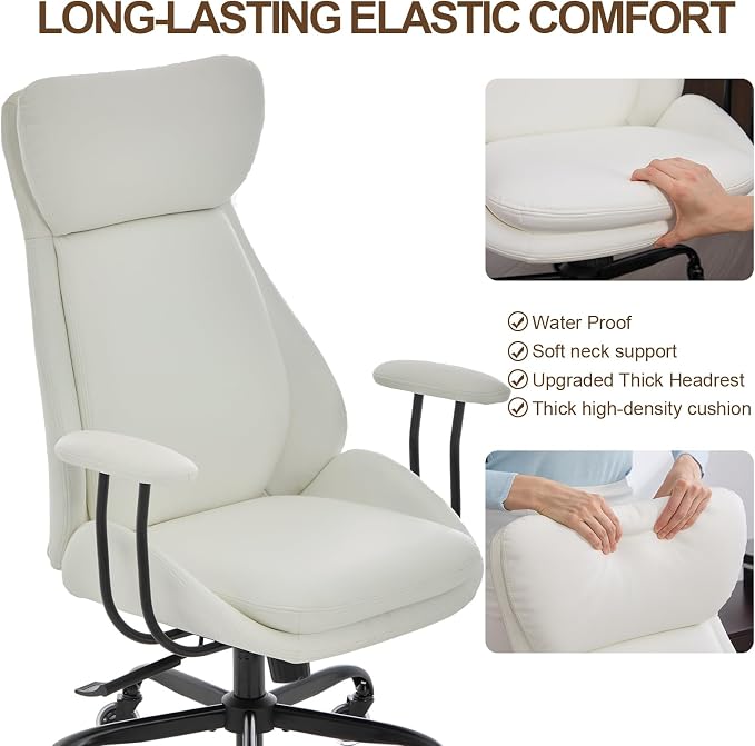 E-Motie Office Chair, Leather Desk Chair - Image 7