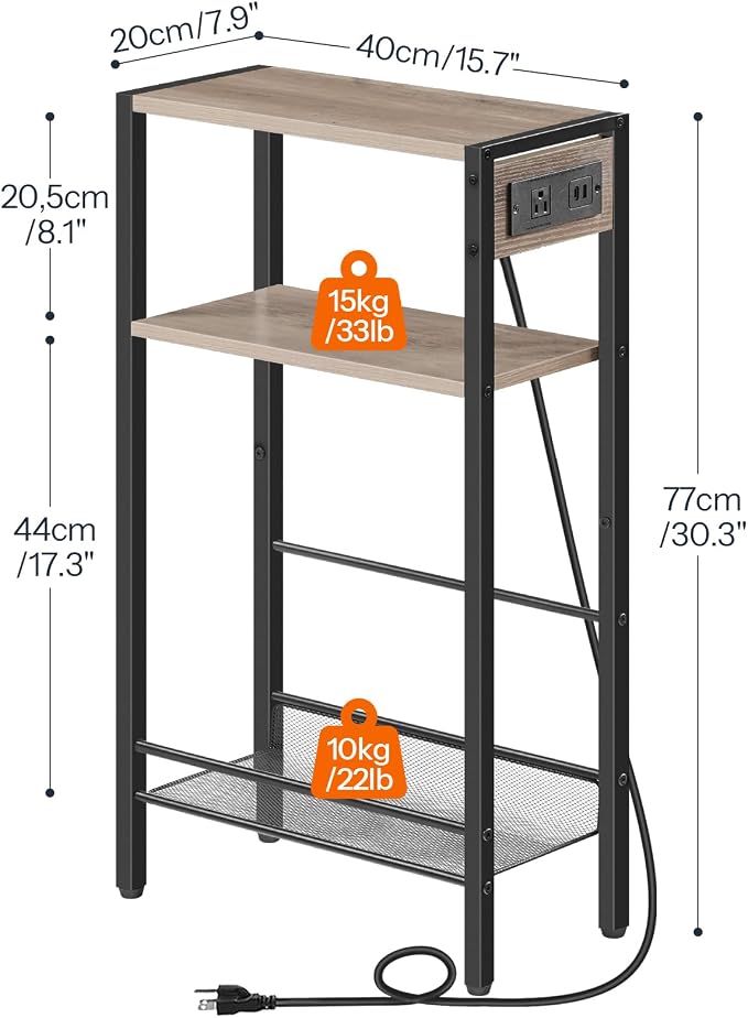 HOOBRO 15.7" Narrow Console Table - Image 3