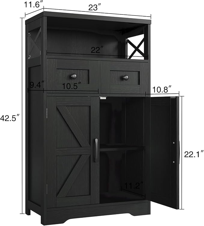 Befrases Black Storage Cabinet - Image 2